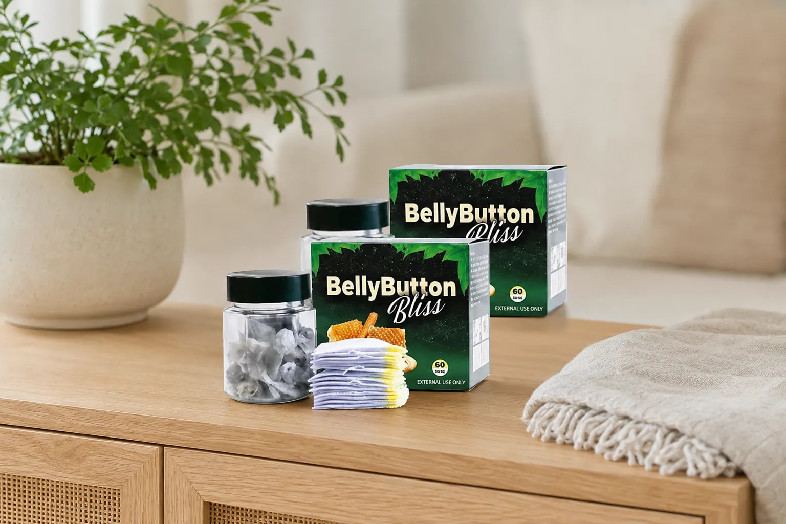 Belly Button Bliss — the package in everyday use