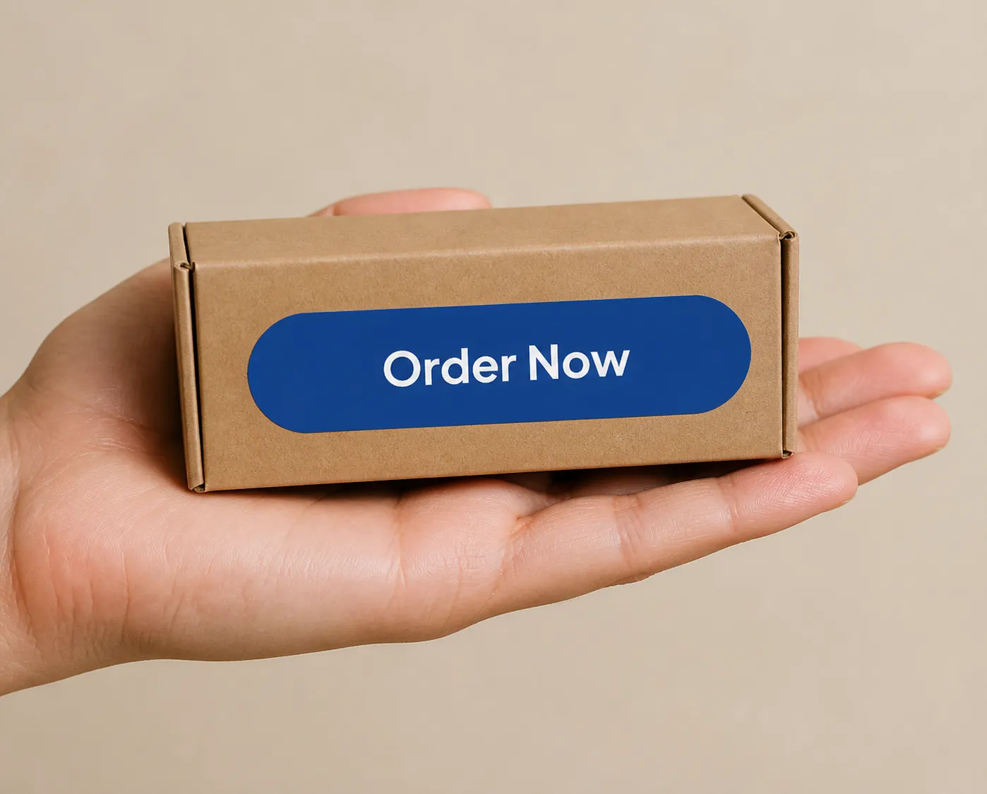 OptiPlax — the package held in a hand