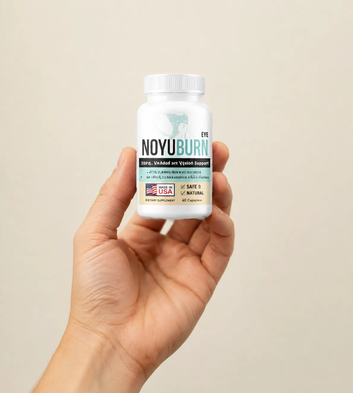 NovuBurn — the package held in a hand