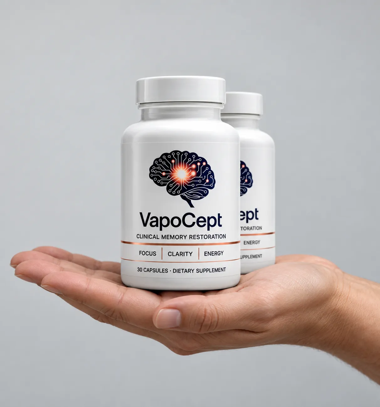 VapoCept — the package held in a hand